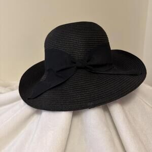 Black Trendy floppy French Rooster Hat. New